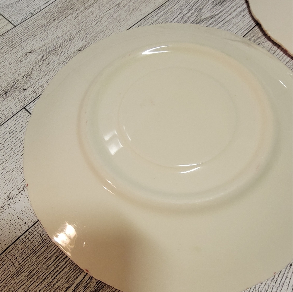Vintage. Set of 2 Floral hand painted plates. - Picture 2 of 4